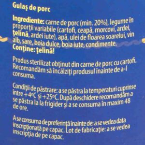 Gulas de porc 400g Topoloveni 3 - Comanda produse alimentare online Brailamarket