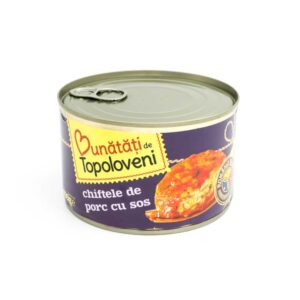 Chiftele de porc cu sos 400g Topoloveni 1 - Alimente la domiciliu Braila market