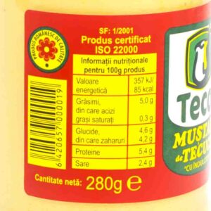 Mustar dulce de Tecuci 280g Teco 7 - Comenzi online alimente Braila market