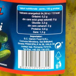 Castraveti in otet 6-9cm 720ml Giana 5 - Comenzi produse alimentare online Brailamarket