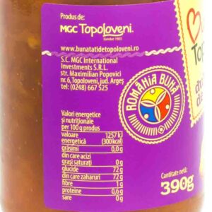 Dulceata de piersici 390g Topoloveni 3 - Livrare alimente la domiciliu Brailamarket