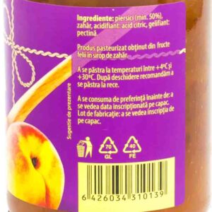 Dulceata de piersici 390g Topoloveni 5 - Livrare alimente la domiciliu Brailamarket