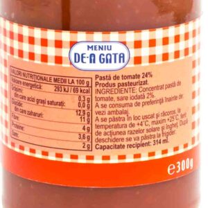 Pasta tomate 24% 300g Meniu de-a gata 5 - Comanda online produse alimentare brailamarket.ro
