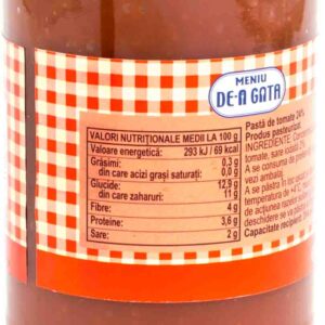 Pasta tomate 24% 300g Meniu de-a gata 3 - Magazin alimentar online cu livrare la domiciliu brailamarket.ro