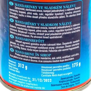 Mandarine in sirop 314ml Giana 3 - Comanda online alimente brailamarket.ro