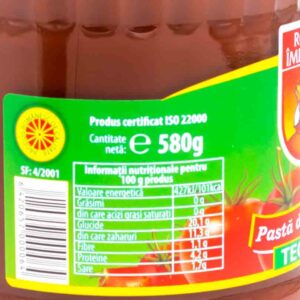 Pasta de tomate 580g Rosu Imparat 4 - Magazin online alimente ieftine Braila market