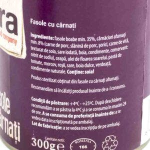 Fasole cu carnati 300g Extra 1 - Livrari la domiciliu alimente market Braila