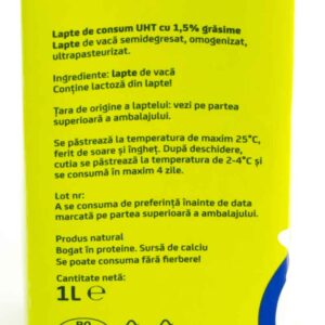 Lapte 1,5% UHT Oke 3 - Livrari alimente la domiciliu Brailamarket