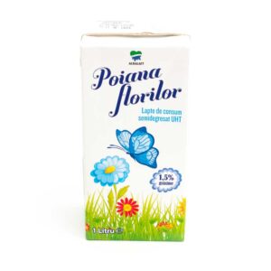 Lapte de consum semidegresat UHT 1,5% 1L Poiana Florilor 5 - Livrare produse alimentare la domiciliu market Braila