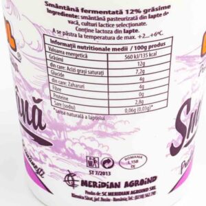 Smantana 12% 400g Baciul 1 - Livrare legume proaspete la domiciliu Braila market