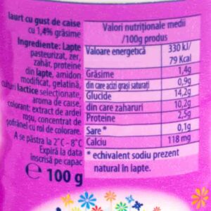 Iaurt cu gust de caise 1,4% 100g Poiana Florilor 1 - Livrare online alimente market Brailamarket