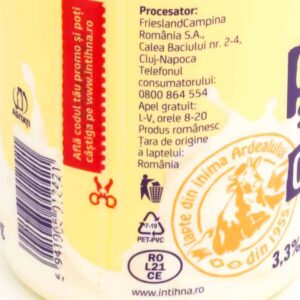 Pur si simplu chefir 3,3% 330g Napolact 1 - Magazin de produse alimentare online Brailamarket