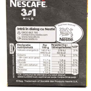 Nescafe 3 in 1 mild 15g - Magazin online produse alimentare market Braila
