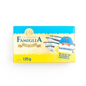 Sardine in ulei de floarea soarelui 125g Famigilia 3 - Magazin de produse alimentare online market Braila