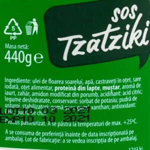 Sos tzatziki 440g Spring 2 - Livrare alimente online Brailamarket