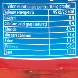 Ardei capia copti si decojiti in otet. - Valori butritionale - Brailamarket