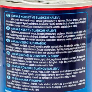 Ananans bucati in sirop 580ml Giana - Ingrediente - Brailamarket