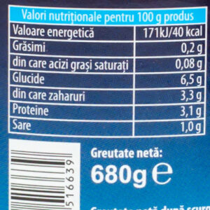 Mazare verde de gradina Giana - Valori nutritionale- Comanda alimente Brailamarket