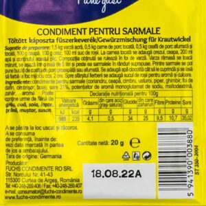 Condimente pentru sarmale 20g Cosmin - Livrari alimente acasa brailamarket.ro