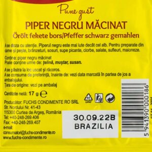 Piper negru macinat 17g Cosmin - Alimente la domiciliu brailamarket.ro