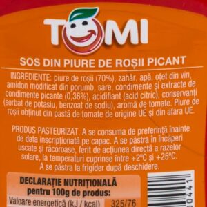 Ketchup picant 500g Tomi - Livrare legume proaspete la domiciliu Brailamarket