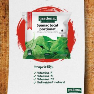 Spanac tocat proportionat Gradena - Comenzi alimente la domiciliu Braila market