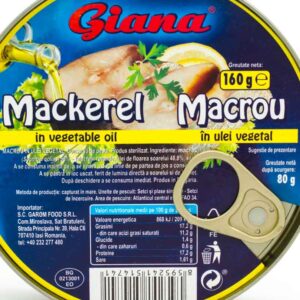 Macrou in ulei vegetal 160g Giana - Livrare online alimente Brailamarket