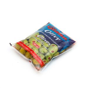 Masline verzi umplute cu pasta de ardei iute 195g Giana - Comanda online produse alimentare Brailamarket