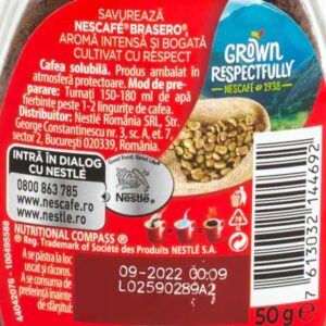 Nescafe Brasero 50g - Magazin alimentar cu livrare la domiciliu Braila market
