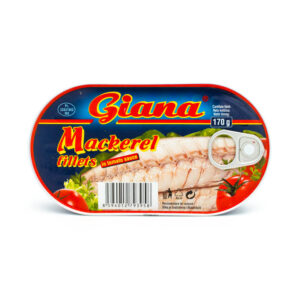 Fileuri de macrou in sos de rosii 170g Giana - Livrari produse alimentare la domiciliu market Braila