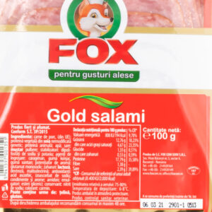 Gold Salami Fox 2 -Livrari produse alimentare la domiciliu brailamarket.ro