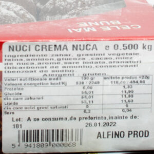 Nuci crema nuca 500g Alfino 2 - Produse alimentare ieftine online market Braila