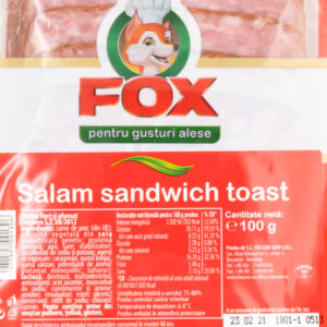 Salam sandwich toast Fox 2 - Livrari alimente la domiciliu Brailamarket