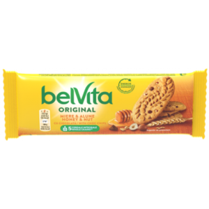 Biscuiti cu alune si miere 50g Belvita - Comenzi alimente online market Braila