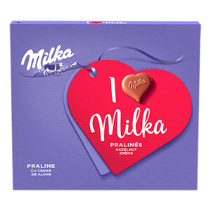 PRALINE CU CREMA DE ALUNE 110G MILKA