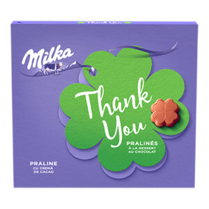PRALINE CU CREMA DE CACAO 110G MILKA