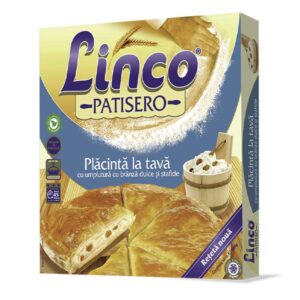 PLACINTA CU BRANZA DULCE CU STAFIDE CG. 800G LINCO