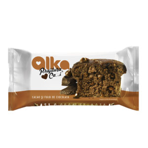 PRAJITURA CASEI CACAO SI FULGI DE CIOCOLATA 60G ALKA