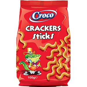 CRACKERS STICKS MINI 100G CROCO
