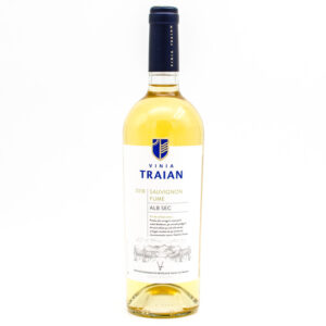 VIN ALB SEC SAUVIGNON FUME 0.75L VINIA TRAIAN