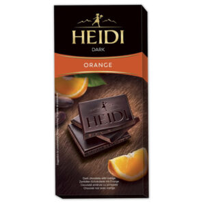 CIOCOLATA AMARUIE CU COAJA DE PORTOCALA 80G HEIDI