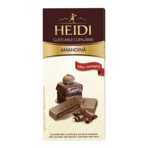 CIOCOLATA CU LAPTE SI AMANDINA 90G HEIDI