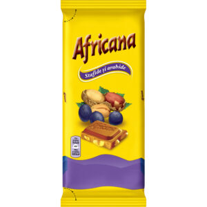 CIOCOLATA  CU STAFIDE SI ARAHIDE 90G AFRICANA