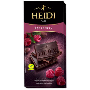 CIOCOLATA AMARUIE CU ZMEURA GRANULE 80G HEIDI