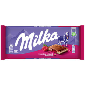 CIOCOLATA CU CREMA DE ZMEURA 100G MILKA