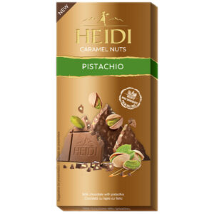 CIOCOLATA CU LAPTE CU FISTIC CARAMELIZAT 80G HEIDI