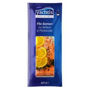 FILE DE SOMON CU IERBURI SI PORTOCALE 550G YACHTIS