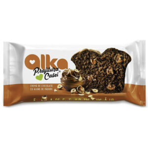 PRAJITURA CASEI CU CREMA CIOCOLATA SI ALUNE 350G ALKA
