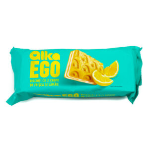 BISCUITI CU 2 CREME DE FRISCA SI LAMAIE 135G ALKA