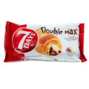 CROISSANT CU CACAO SI VANILIE DOUBLE MAX 80G 7DAYS